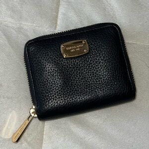 Michael Kors Black Pebbled Leather Wallet
